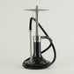 Oduman Infinity Shisha Pipe 45cm - Black Glass Silver Body