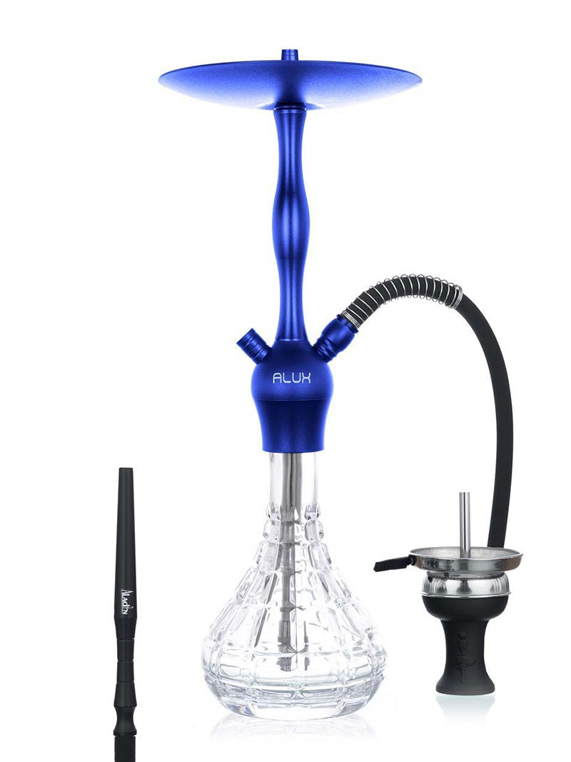 Alux Admiral Blue Aladin Shisha Pipe 50cm - The Shisha Shop