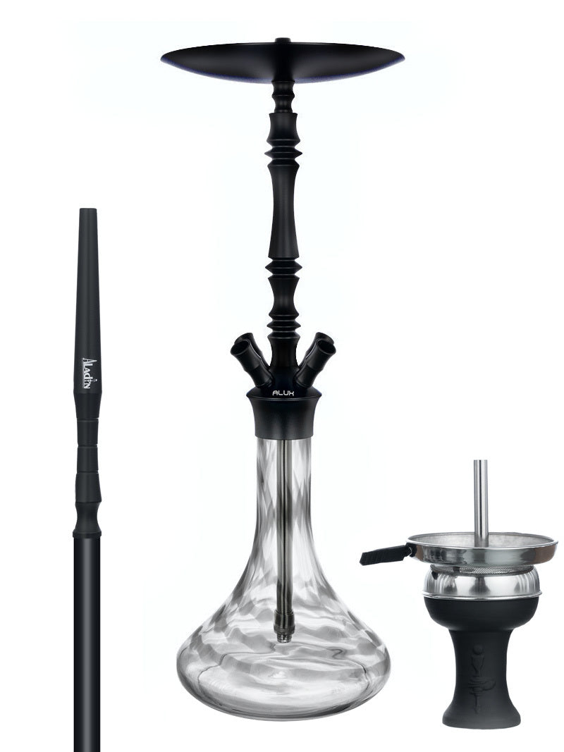 Aladin Alux M4.1 Black Shisha Pipe 62cm - Black - The Shisha Shop