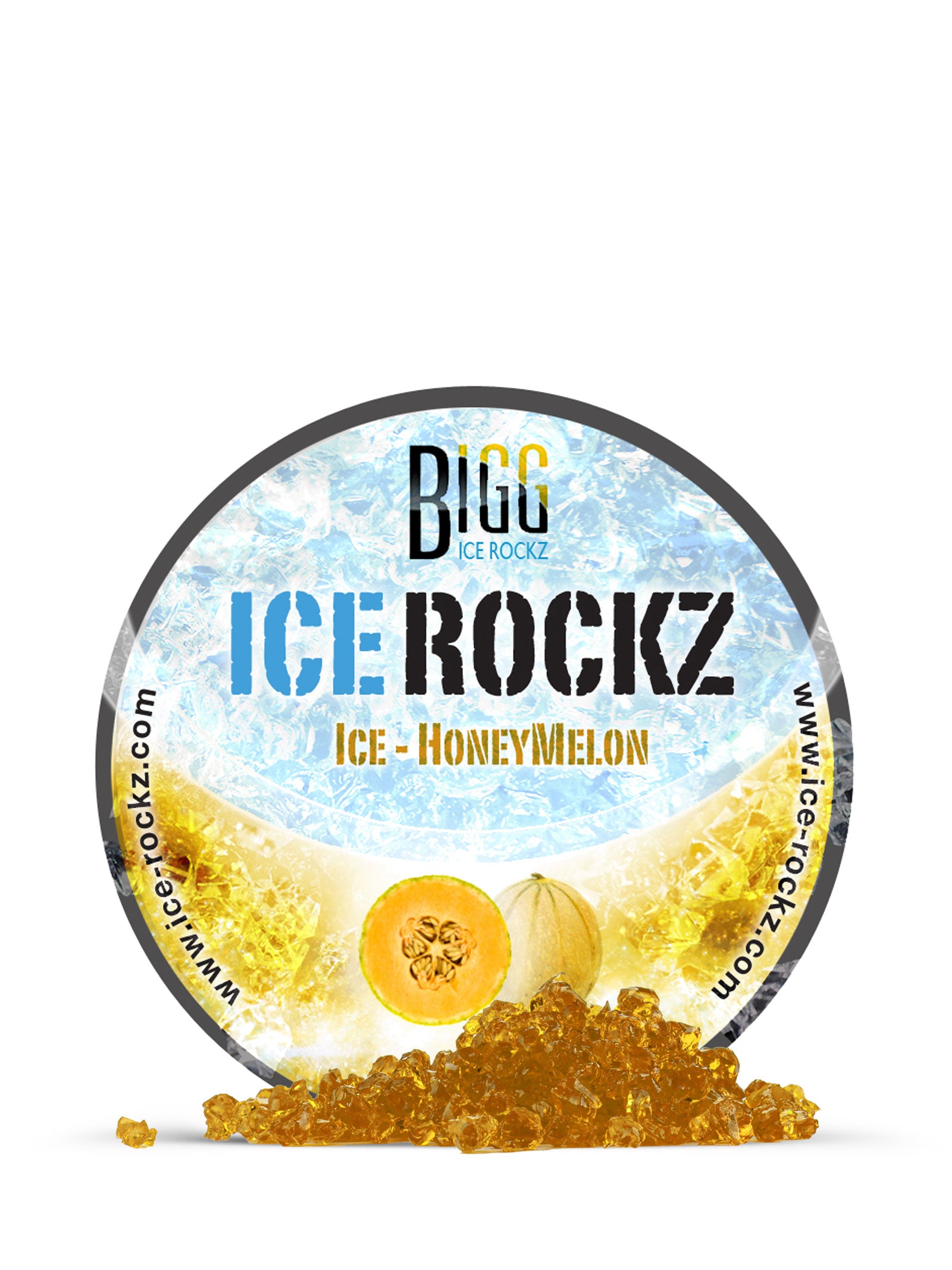 Honey Melon Shisha Flavour BIGG Ice Rockz Tobacco Free 120g - The Shisha Shop