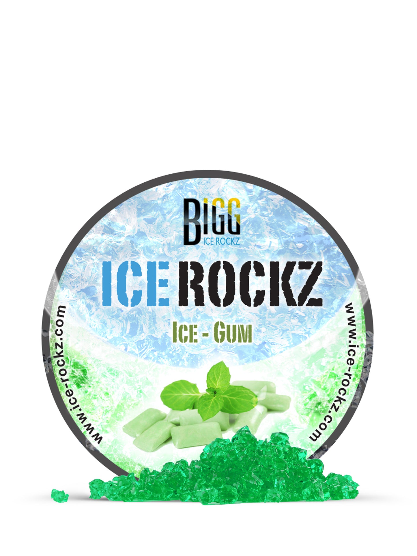 Gum Shisha Flavour BIGG Ice Rockz Tobacco Free 120g - The Shisha Shop