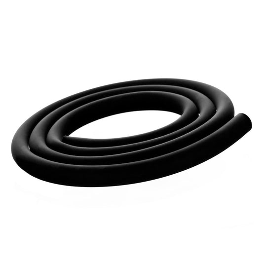 Silicone Washable Shisha Hose Black - No Mouthpiece