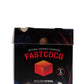 FastCoco Quick-lite Premium Natural Coconut Charcoal Cubes 1Kg - 80 Pieces