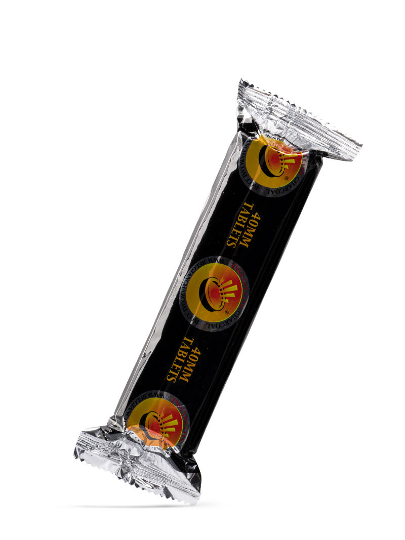 Belgian 40mm Charcoal 1 Roll 10 Discs - The Shisha Shop