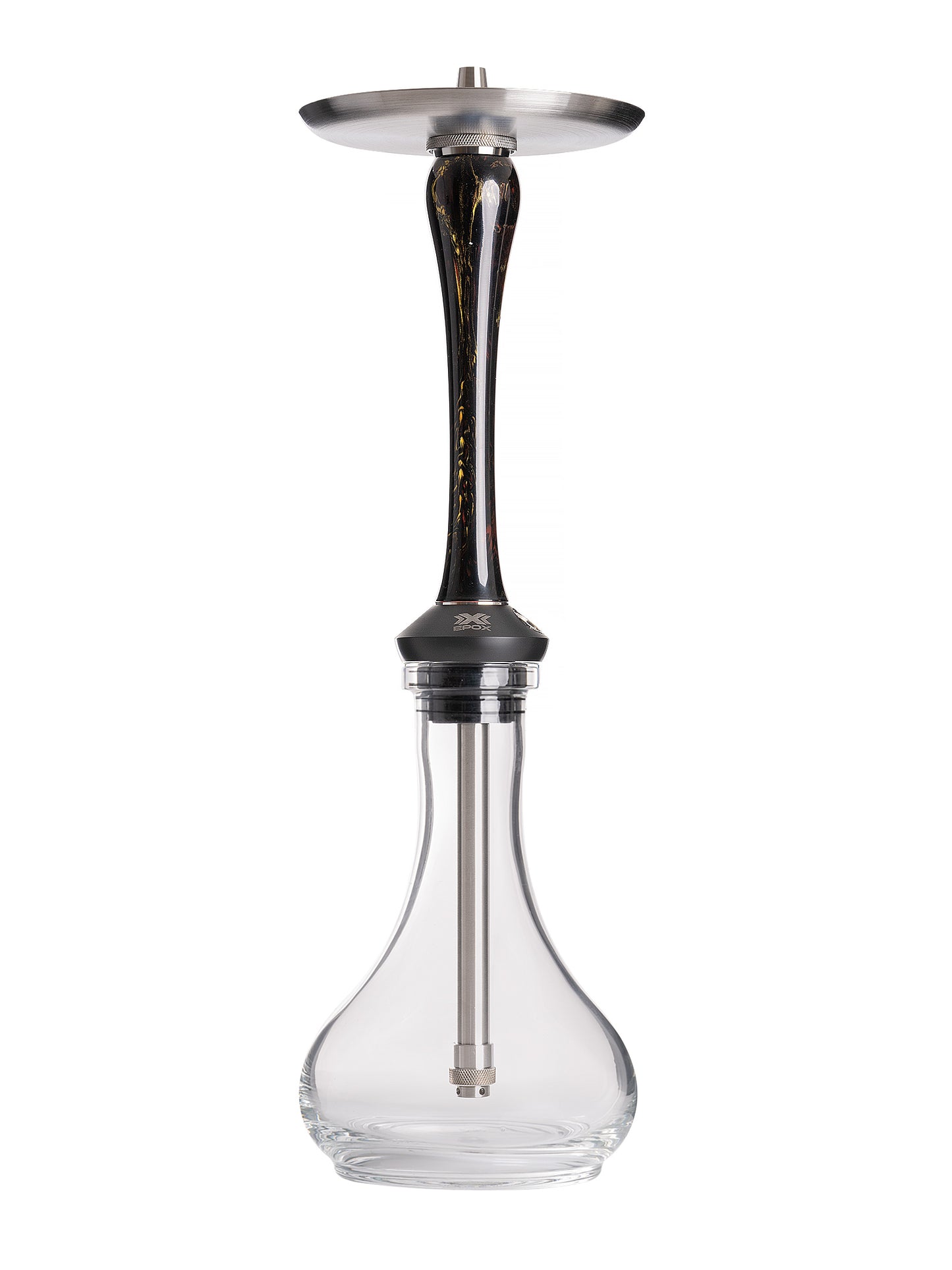 Aladin EPOX 565 Golden Storm Clear Shisha Pipe 56cm