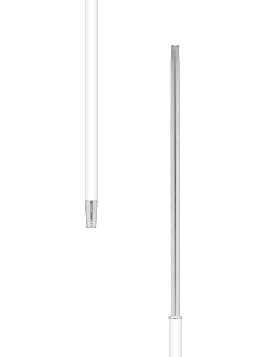 Silicone & Stainless Steel Premium Washable Hygiene Hose - Matt White - The Shisha Shop