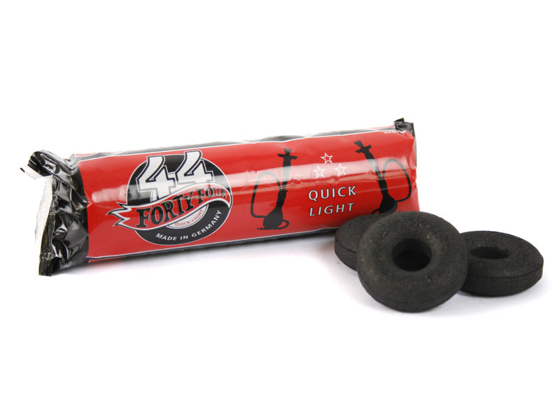 Forty-Four 44 Doughnut Charcoal 44mm 1 Roll 10 Discs - The Shisha Shop