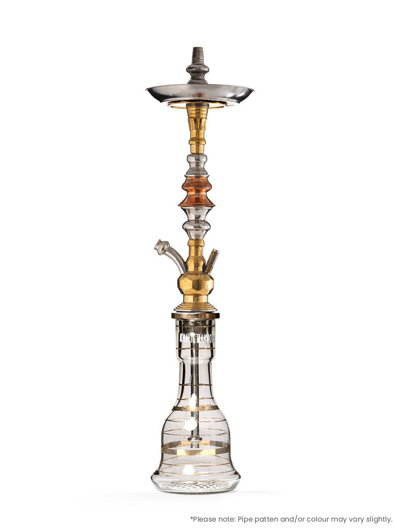 KM Khalil Mamoon Tri-Metal Pro Edition Complete Shisha Pipe Package