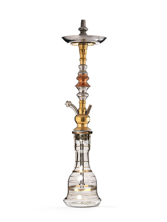 KM Khalil Mamoon Tri-Metal Pro Edition Shisha Pipe 77cm