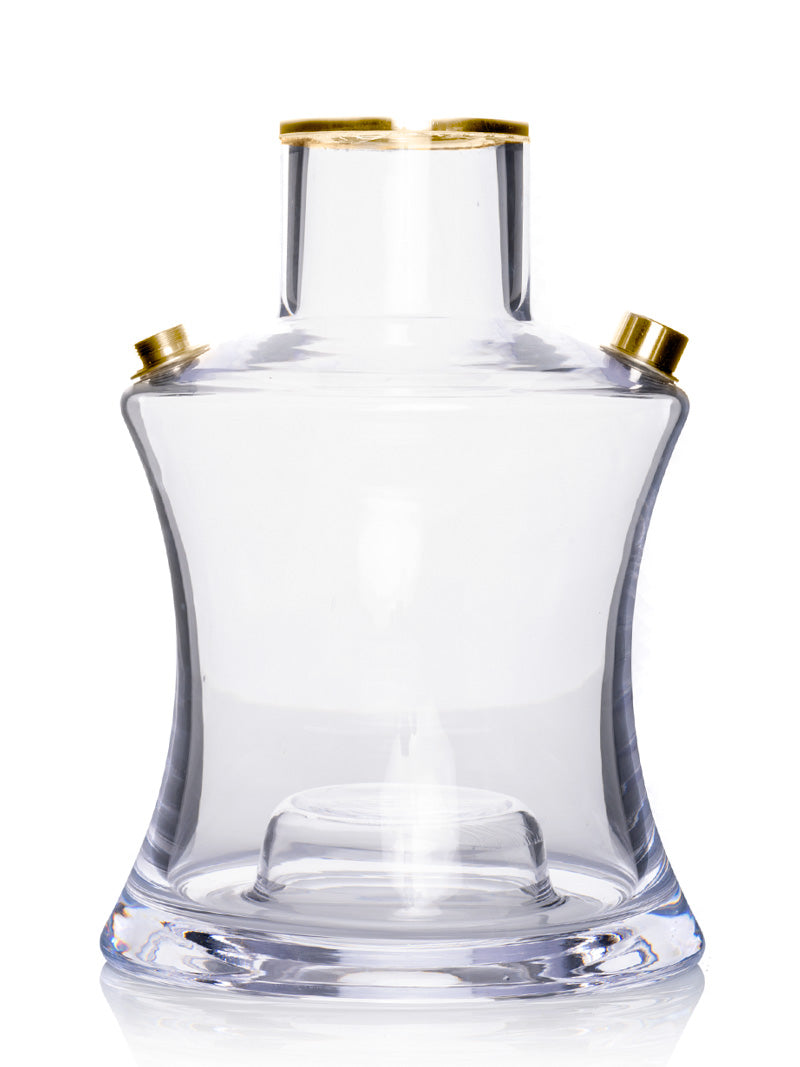 Oduman N2 GOLD Clear Glass REPLACEMENT JAR - The Shisha Shop