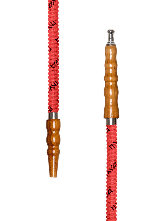 Mya Red Replacement Leather Shisha Hookah Hose Pipe v3 - The Shisha Shop