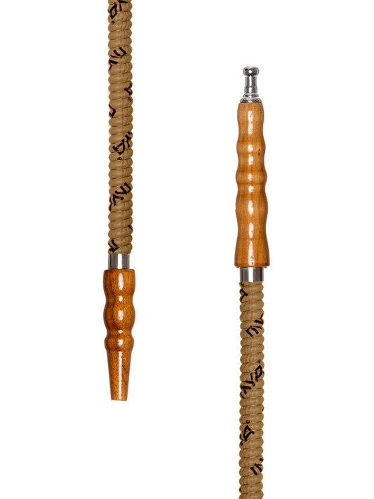 Mya Light Brown Leather Shisha Hose Pipe - The Shisha Shop