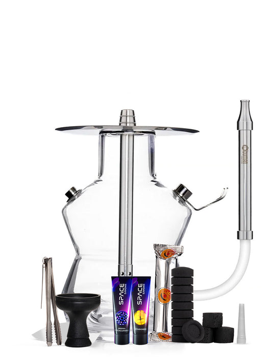 Oduman N3 Complete Shisha Pipe Package - N3 Clear - The Shisha Shop