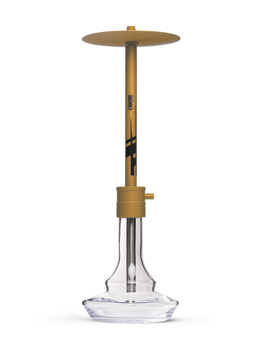 Oduman Smoke Drift Shisha Pipe 60cm - Gold - The Shisha Shop
