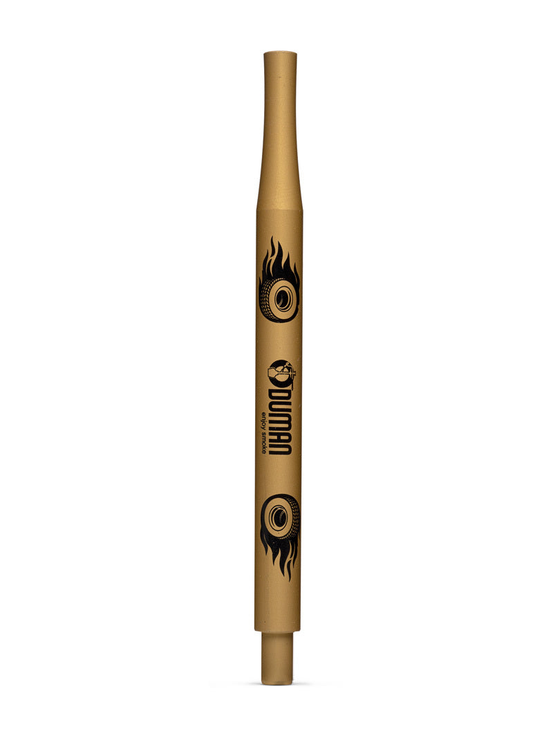 Oduman Smoke Drift Shisha Pipe 60cm - Gold - The Shisha Shop