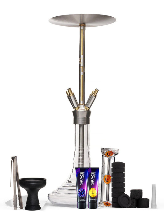 Oduman Gusto XL Complete Shisha Pipe Package with Space Smoke