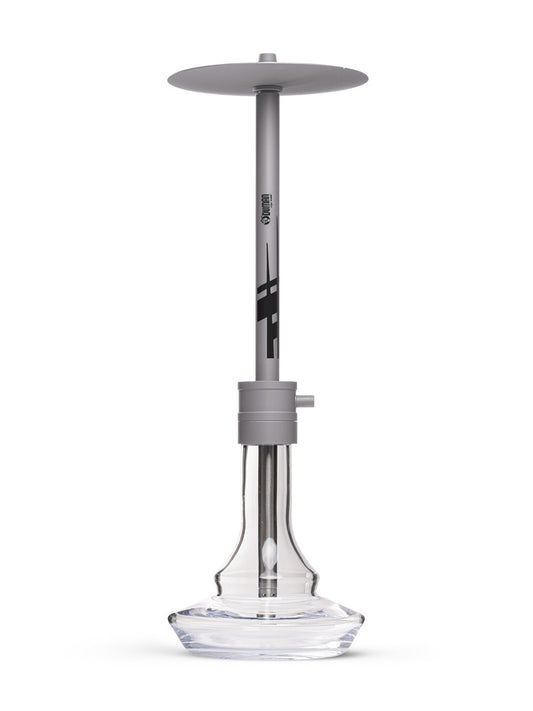 Oduman Smoke Drift Shisha Pipe 60cm - Chrome - The Shisha Shop