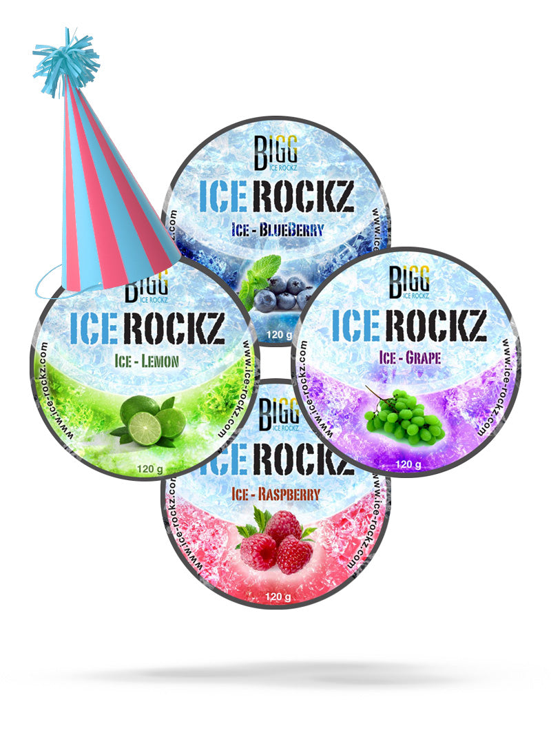 BIGG Ice Rockz Nicotine Free Party Pack - 4 Flavour Pack