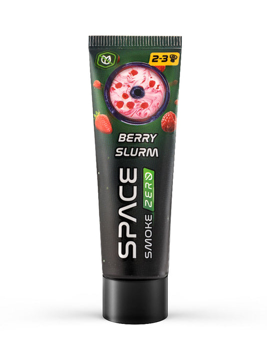 Space Smoke ZERO Berry Slurm (Raspberry, Strawberry with Buttercream) Nicotine Free Hookah Paste 30g - The Shisha Shop