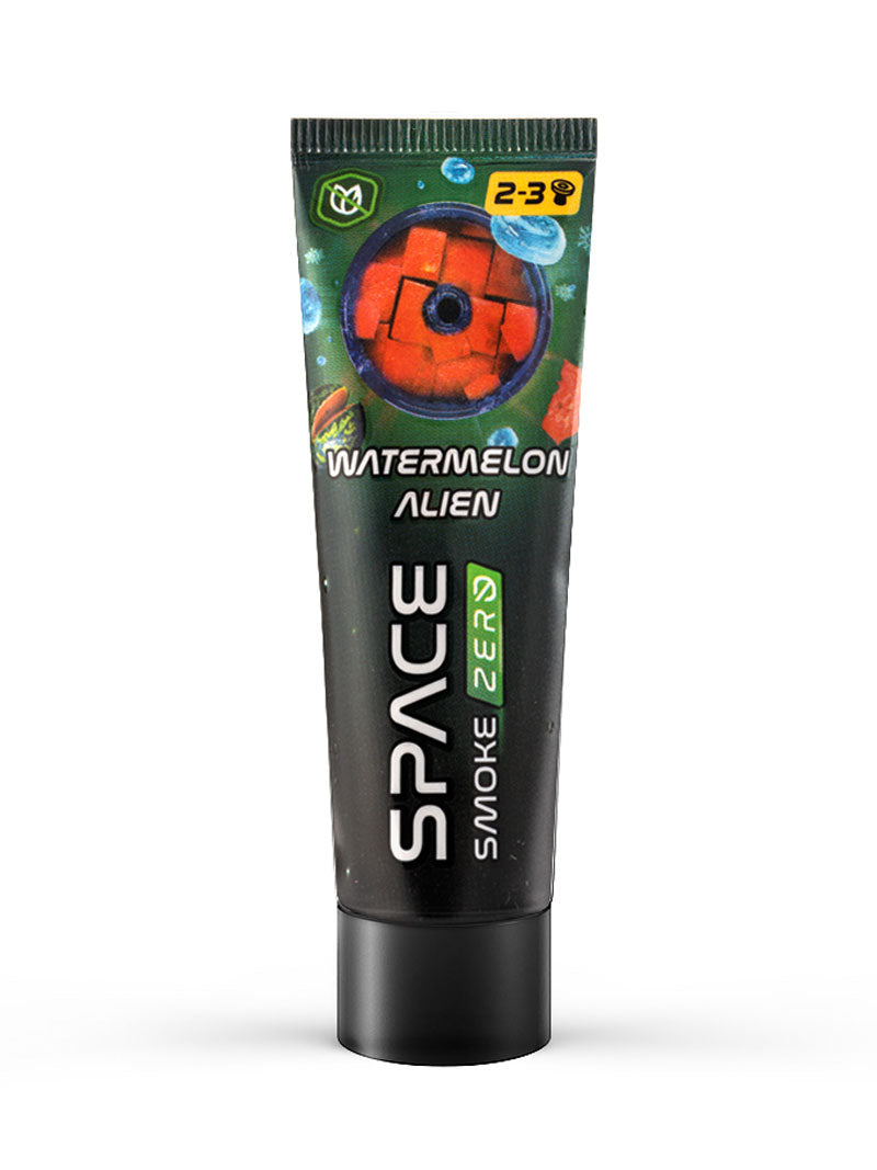 Space Smoke ZERO Watermelon Alien (Watermelon Mint) Nicotine Free Hookah Paste 30g - The Shisha Shop