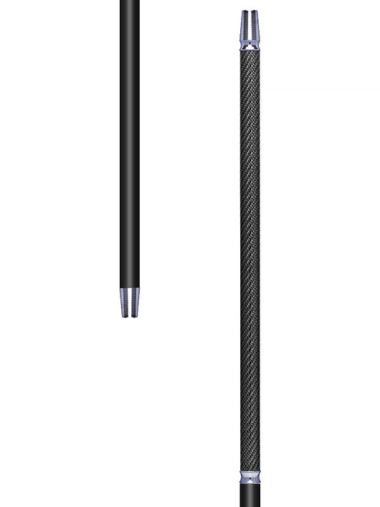 Carbon Silicone Shisha Hose Set - Black - The Shisha Shop