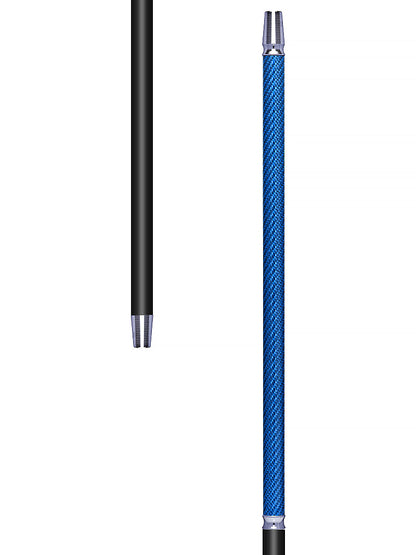 Carbon Silicone Shisha Hose Set - Blue - The Shisha Shop