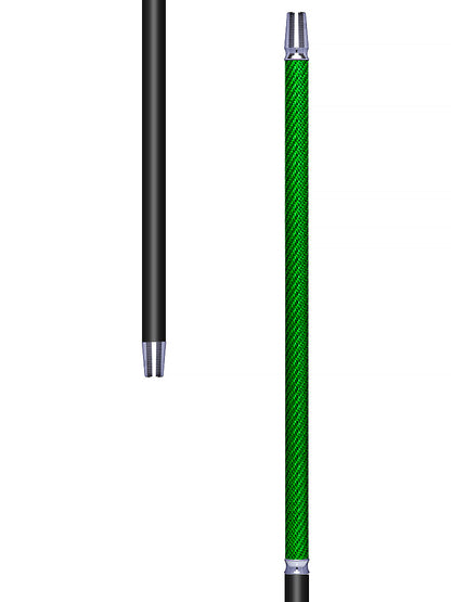 Carbon Silicone Shisha Hose Set - Green - The Shisha Shop