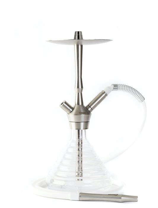 Oduman Gusto Clear Glass Shisha Pipe 35cm