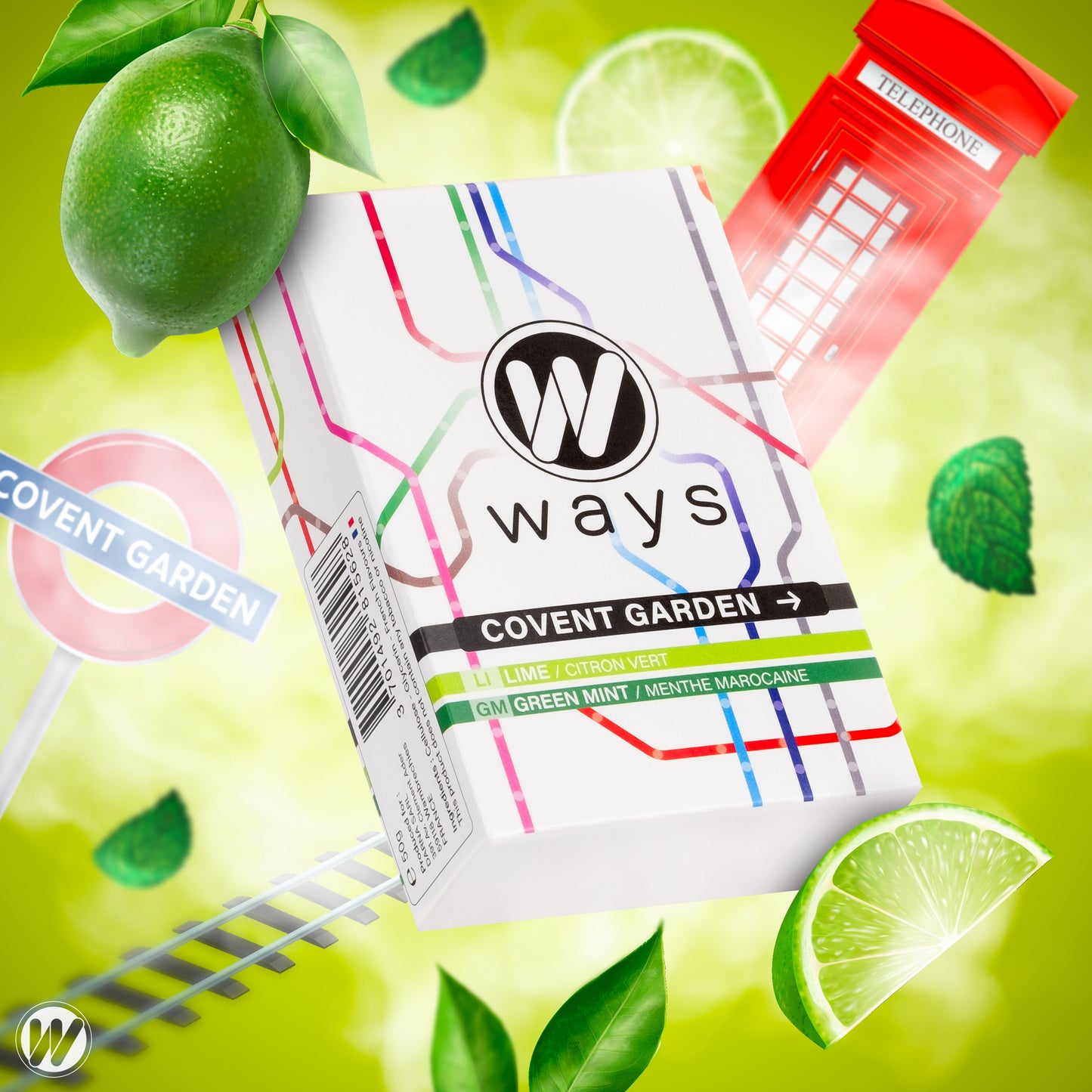 Ways Covent Garden Shisha Flavour Lime and Mint Tobacco Free 50g