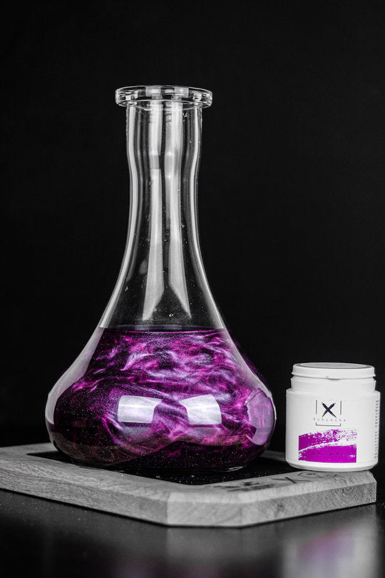 Xschischa Sparkle Powder Metallic Shisha Water Colour - 50g - Various Colours - Purple - The Shisha Shop