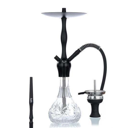 Alux Admiral Aladin Shisha Pipe 50cm - Black - The Shisha Shop