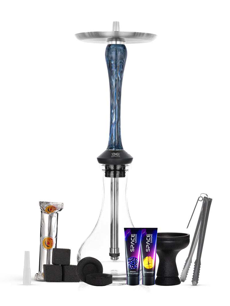 Aladin EPOX 565 Complete Shisha Pipe Package with Space Smoke