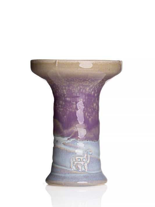 Alpaca Rook Bowl Phunnel Shisha Bowl - Purple Cream