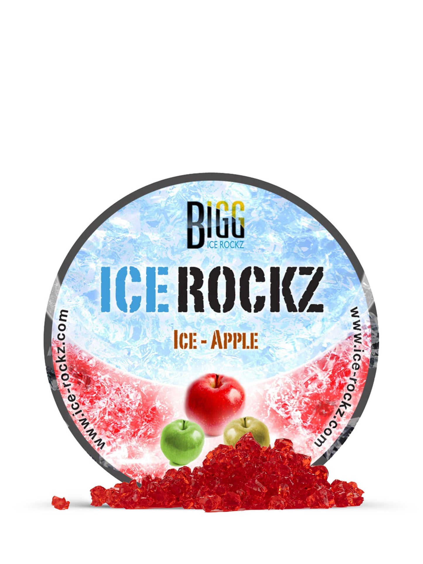 Apple Shisha Flavour BIGG Ice Rockz Tobacco Free 120g - The Shisha Shop