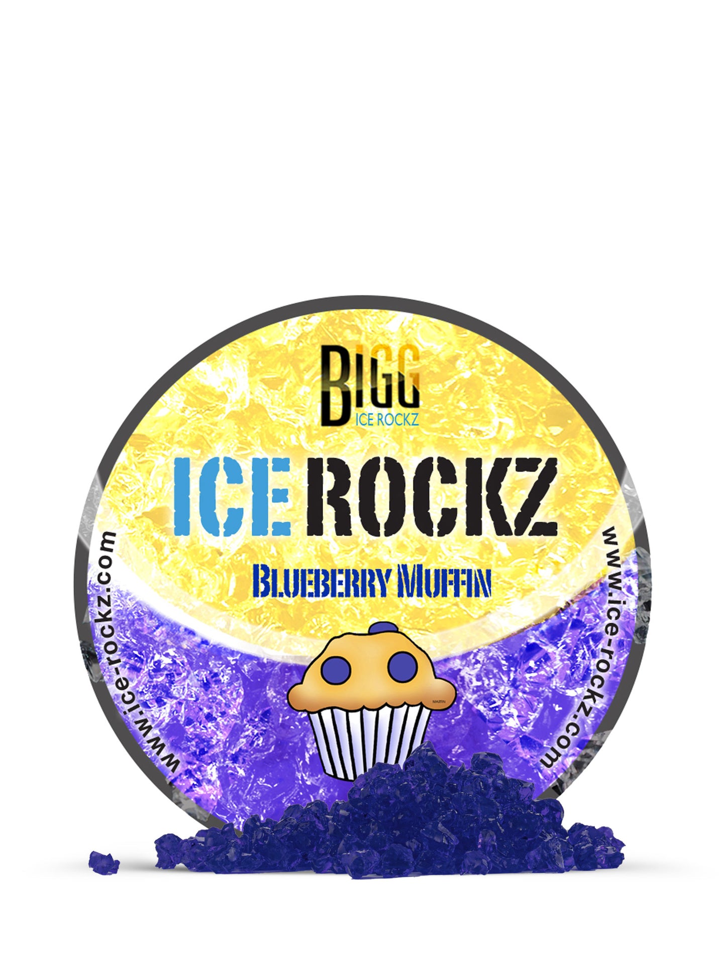 Blueberry Muffin Shisha Flavour BIGG Ice Rockz Tobacco Free 120g - The Shisha Shop