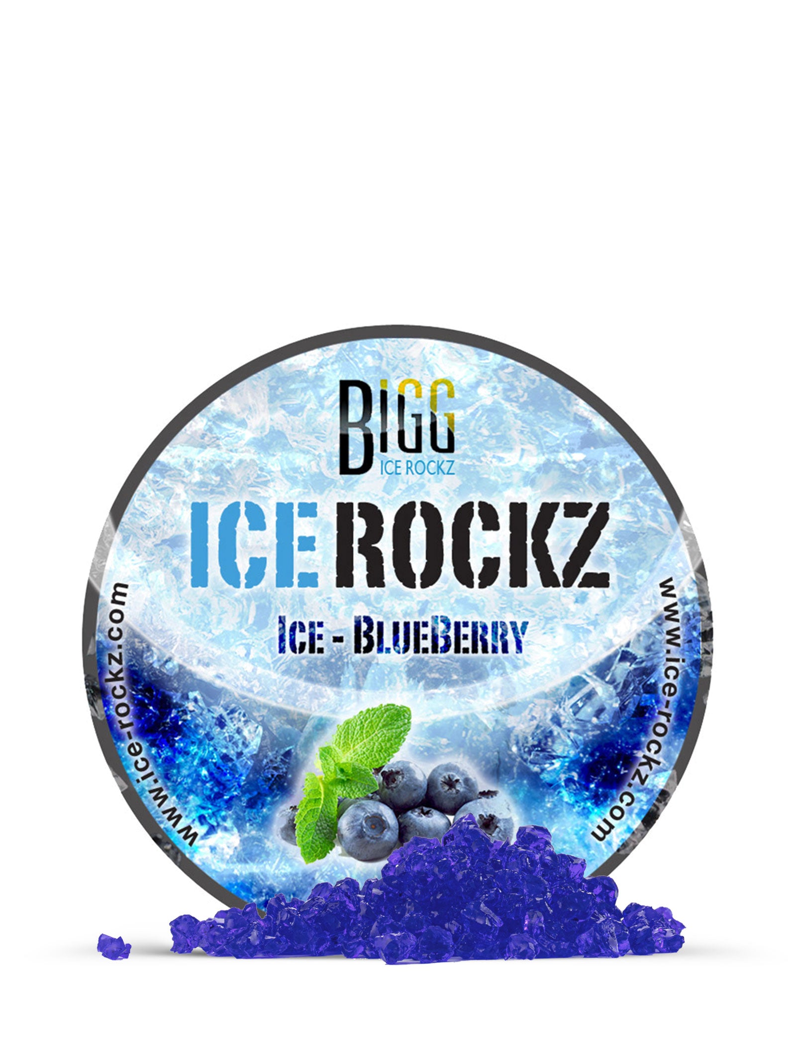 Blueberry Shisha Flavour BIGG Ice Rockz Tobacco Free 120g - The Shisha Shop