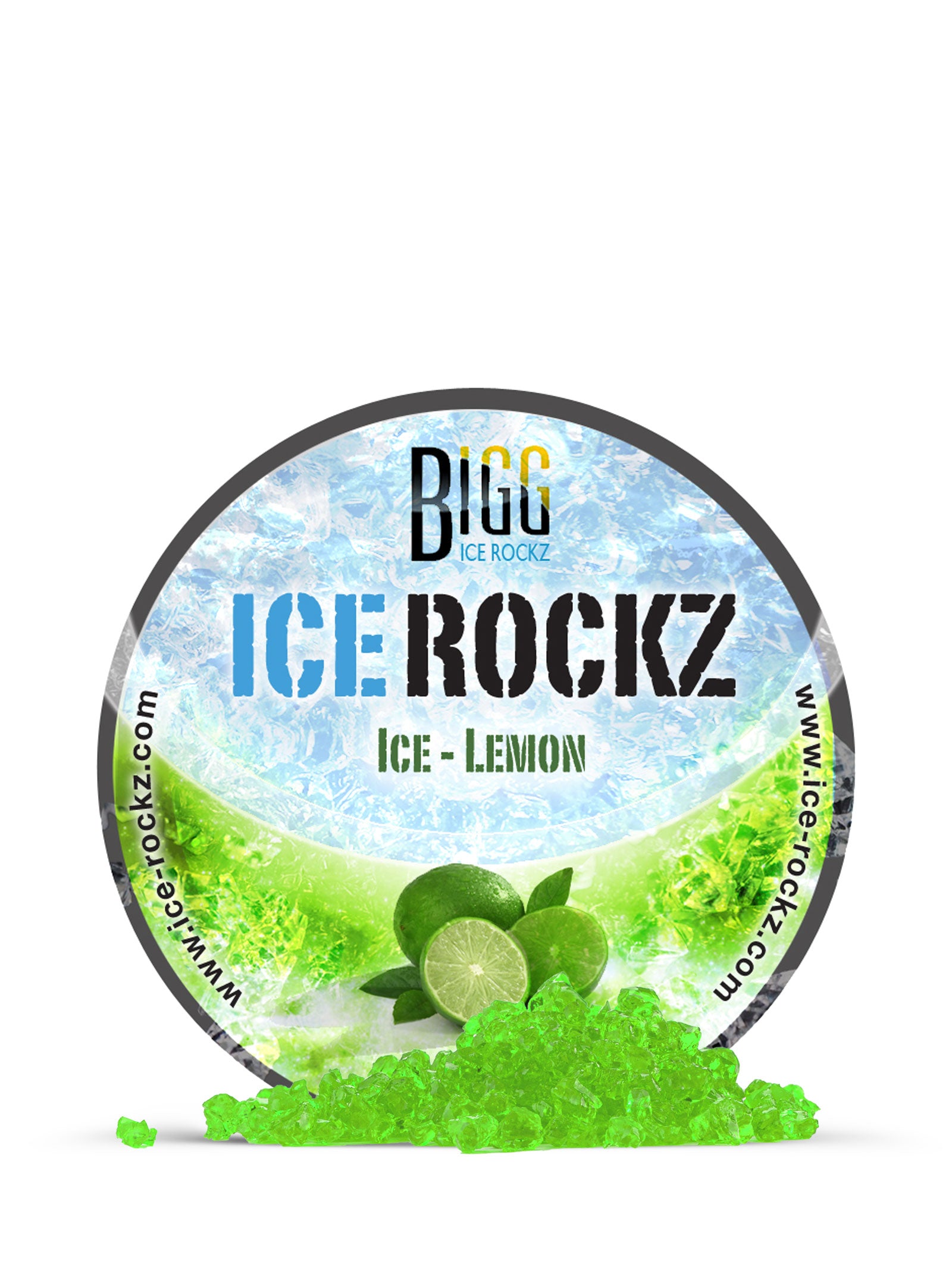 Lemon Shisha Flavour BIGG Ice Rockz Tobacco Free 120g - The Shisha Shop