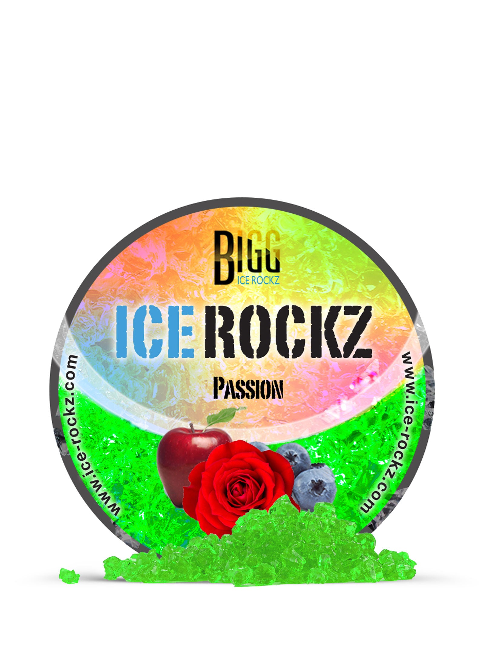Passion Flavour BIGG Ice Rockz Tobacco Free Shisha & Hookah 120g
