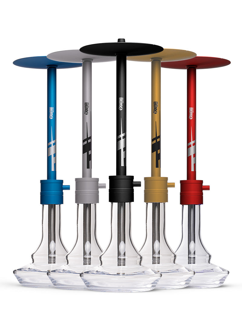 Oduman Smoke Drift Shisha Pipe 60cm - Gold - The Shisha Shop