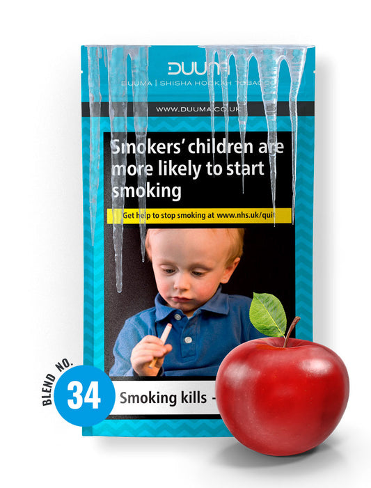 Duuma Premium No.34 | Sub-Zero Red Apple Shisha Flavour - The Shisha Shop