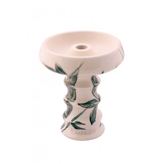 Embery JS Phunnel Shisha Bowl - White And Bamboo