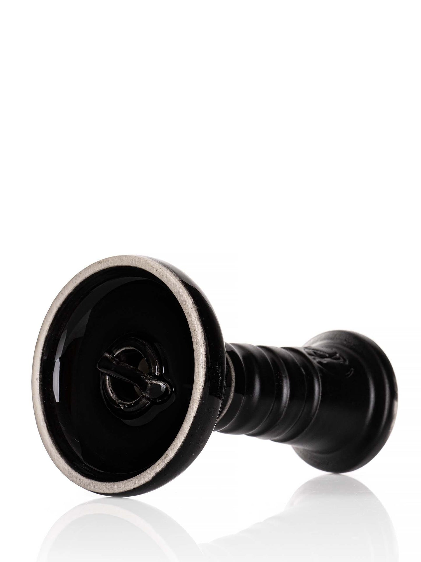 HC Cascade Funnel Soft Black Ceramic Shisha Bowl - The Shisha Shop