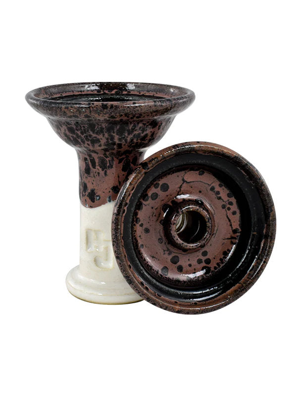 HookahJohn Ferris Phunnel Shisha Bowl - Blackberry over White - The Shisha Shop