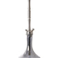 Kaya INOX Tradi Metallic Grey Shisha Pipe 63cm