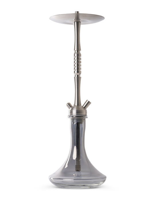 Kaya INOX Tradi Metallic Grey Shisha Pipe 63cm