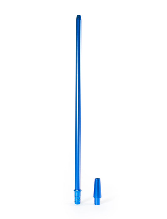 Aluminium Blue Mouthpiece Set 38cm - The Shisha Shop