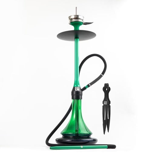 MG Kameleo Green Chrome Edition Shisha Pipe - The Shisha Shop