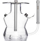 Oduman N3 Clear Glass Shisha Pipe 35cm - The Shisha Shop