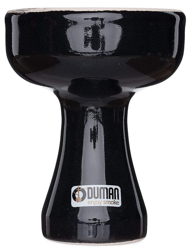 Oduman Ceramic Funnel Bowl - Black - The Shisha Shop