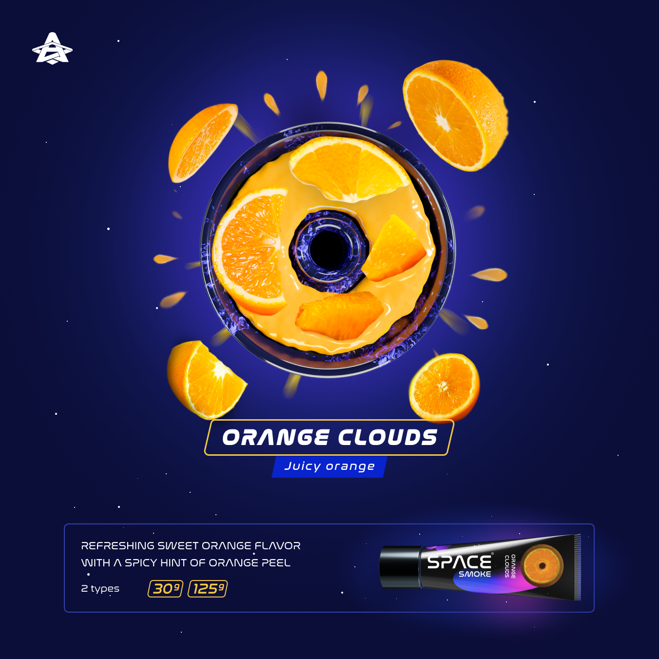 Space Smoke Orange Clouds (Juicy Orange) Hookah Paste - The Shisha Shop